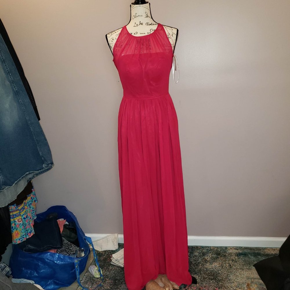 NWT Fuscia Full length Gown